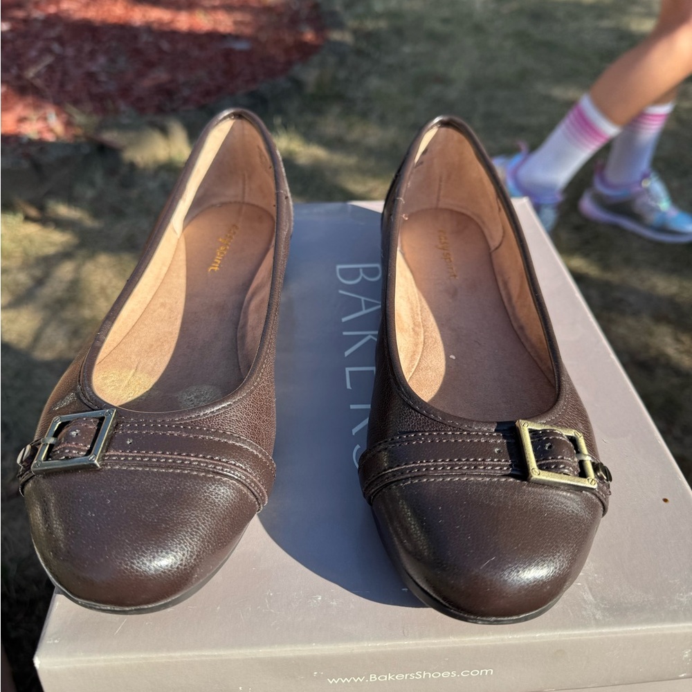 Bakers Women's Chocolate Brown Buckle Loafers